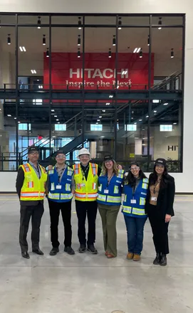 With a customer team on the plant floor